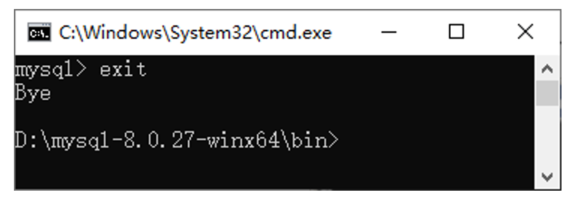 退出mysql